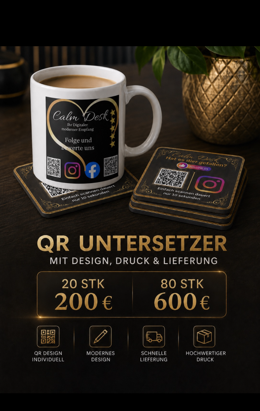 QR Untersetzer